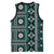 Fiji Masi Tapa Pattern Teal Basketball Jersey - Polynesian Pride