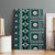 Fiji Masi Tapa Pattern Teal Canvas Wall Art - Polynesian Pride