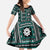 Fiji Masi Tapa Pattern Teal Family Matching Tank Maxi Dress and Hawaiian Shirt - Polynesian Pride