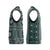Fiji Masi Tapa Pattern Teal Christmas Knitted V-Neck Vest - Polynesian Pride