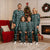 Fiji Masi Tapa Pattern Teal Christmas Pajama Set - Polynesian Pride