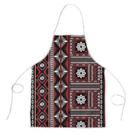 Fiji Masi Tapa Pattern Red Apron - Polynesian Pride