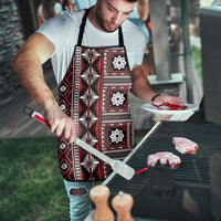 Fiji Masi Tapa Pattern Red Apron - Polynesian Pride