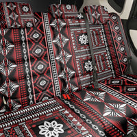 Fiji Masi Tapa Pattern Red Back Car Seat Cover - Polynesian Pride