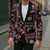 Fiji Masi Tapa Pattern Red Blazer - Polynesian Pride