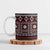 Fiji Masi Tapa Pattern Red Ceramic Mug - Polynesian Pride
