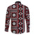 Fiji Masi Tapa Pattern Red Family Matching Short Sleeve Bodycon Dress and Hawaiian Shirt - Polynesian Pride