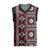 Fiji Masi Tapa Pattern Red Christmas Knitted V-Neck Vest - Polynesian Pride