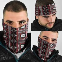 Fiji Masi Tapa Pattern Red Neck Gaiter - Polynesian Pride