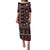 Fiji Masi Tapa Pattern Red Puletasi - Polynesian Pride
