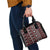 Fiji Masi Tapa Pattern Red Shoulder Handbag - Polynesian Pride