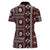 Fiji Masi Tapa Pattern Red Women Polo Shirt - Polynesian Pride