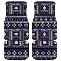 Fiji Masi Tapa Pattern Purple Car Mats - Polynesian Pride