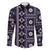 Fiji Masi Tapa Pattern Purple Family Matching Puletasi and Hawaiian Shirt - Polynesian Pride