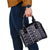 Fiji Masi Tapa Pattern Purple Shoulder Handbag - Polynesian Pride