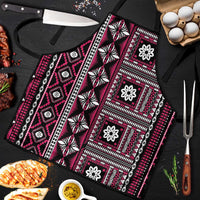 Fiji Masi Tapa Pattern Pink Apron - Polynesian Pride