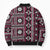 Fiji Masi Tapa Pattern Pink Bomber Puffer Jacket - Polynesian Pride