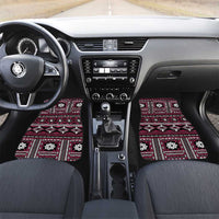 Fiji Masi Tapa Pattern Pink Car Mats - Polynesian Pride