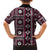 Fiji Masi Tapa Pattern Pink Family Matching Off Shoulder Short Dress and Hawaiian Shirt - Polynesian Pride