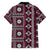 Fiji Masi Tapa Pattern Pink Family Matching Tank Maxi Dress and Hawaiian Shirt - Polynesian Pride