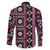 Fiji Masi Tapa Pattern Pink Family Matching Tank Maxi Dress and Hawaiian Shirt - Polynesian Pride