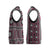 Fiji Masi Tapa Pattern Pink Christmas Knitted V-Neck Vest - Polynesian Pride
