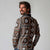 Fiji Masi Tapa Pattern Orange Long Sleeve Polo Shirt - Polynesian Pride