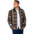 Fiji Masi Tapa Pattern Orange Padded Jacket - Polynesian Pride