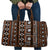 Fiji Masi Tapa Pattern Orange Travel Bag - Polynesian Pride