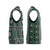 Fiji Masi Tapa Pattern Green Christmas Knitted V-Neck Vest - Polynesian Pride