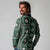 Fiji Masi Tapa Pattern Green Long Sleeve Polo Shirt - Polynesian Pride