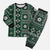 Fiji Masi Tapa Pattern Green Christmas Pajama Set - Polynesian Pride
