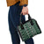 Fiji Masi Tapa Pattern Green Shoulder Handbag - Polynesian Pride