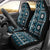 Fiji Masi Tapa Pattern Blue Car Seat Cover - Polynesian Pride