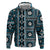 Fiji Masi Tapa Pattern Blue Hoodie - Polynesian Pride