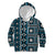Fiji Masi Tapa Pattern Blue Kid Hoodie - Polynesian Pride