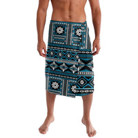 Fiji Masi Tapa Pattern Blue Lavalava - Polynesian Pride