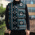 Fiji Masi Tapa Pattern Blue Sleeveless Puffer Jacket - Polynesian Pride