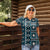 Fiji Masi Tapa Pattern Blue Women Polo Shirt - Polynesian Pride