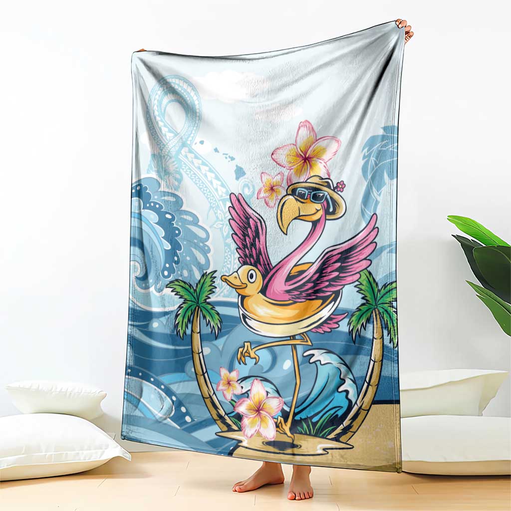 Hawaii Flamingo Blanket Plumeria Tropical Beach LT01 - Polynesian Pride