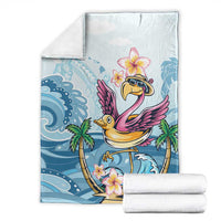 Hawaii Flamingo Blanket Plumeria Tropical Beach LT01 - Polynesian Pride