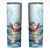 Hawaii Flamingo Skinny Tumbler Plumeria Tropical Beach