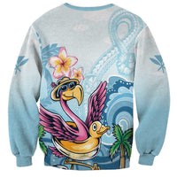 Hawaii Flamingo Sweatshirt Plumeria Tropical Beach LT01 - Polynesian Pride