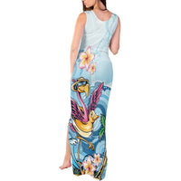 Hawaii Flamingo Tank Maxi Dress Plumeria Tropical Beach LT01 - Polynesian Pride