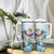 Hawaii Flamingo Tumbler With Handle Plumeria Tropical Beach