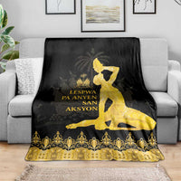 Haiti Neg Marron Gold Blanket Lespwa pa anyen san aksyon LT01 - Polynesian Pride