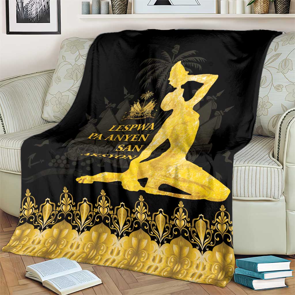 Haiti Neg Marron Gold Blanket Lespwa pa anyen san aksyon LT01 - Polynesian Pride