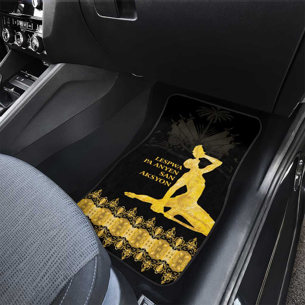 Haiti Neg Marron Gold Car Mats Lespwa pa anyen san aksyon LT01 - Polynesian Pride