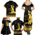 Haiti Neg Marron Gold Family Matching Summer Maxi Dress and Hawaiian Shirt Lespwa pa anyen san aksyon