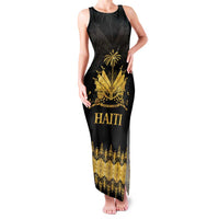 Haiti Neg Marron Gold Family Matching Tank Maxi Dress and Hawaiian Shirt Lespwa pa anyen san aksyon